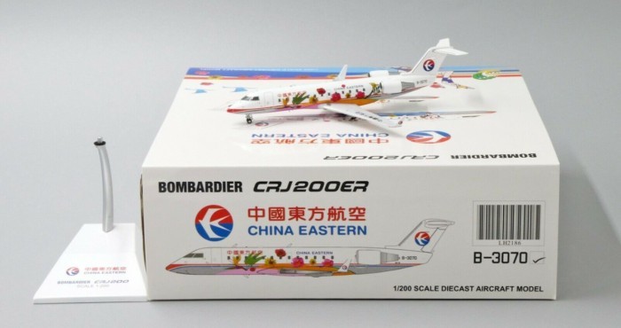พร้อมสต็อก JC Wings 1: 200 China Oriental Airlines CRJ-200 B-3070 เครื่องบินรุ่น Out of Print Car Mo