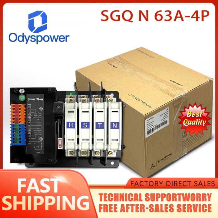 Smartgen Ats Controller SGQ N 63A-4P 63A-4P SGQ -N -63A-4P ATS Generator Parts
