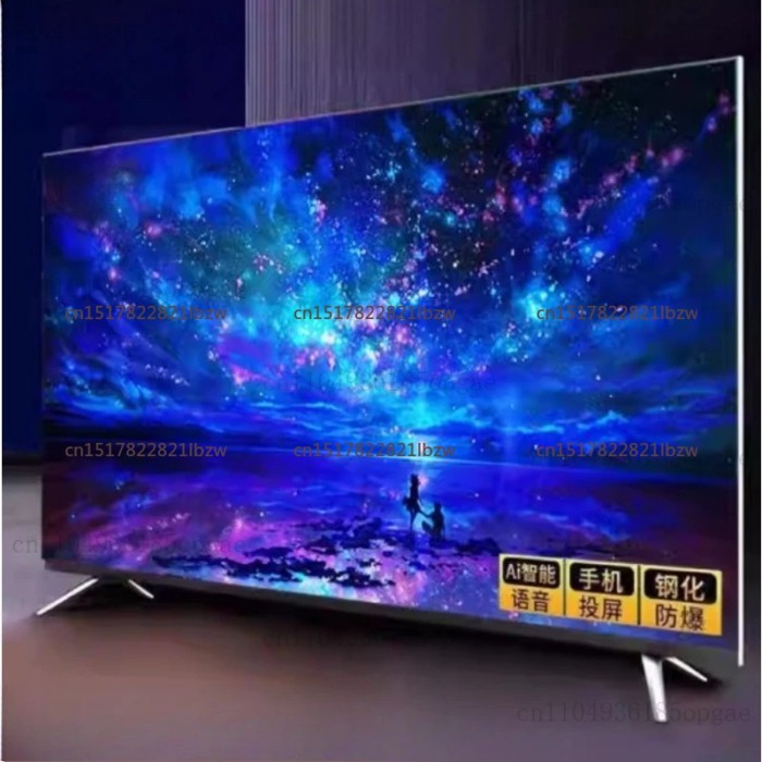 "60 Inch Frameless Smart TV 8K Ultra HD, AI Android TV with Voice Control, HDR10+, for Living Room