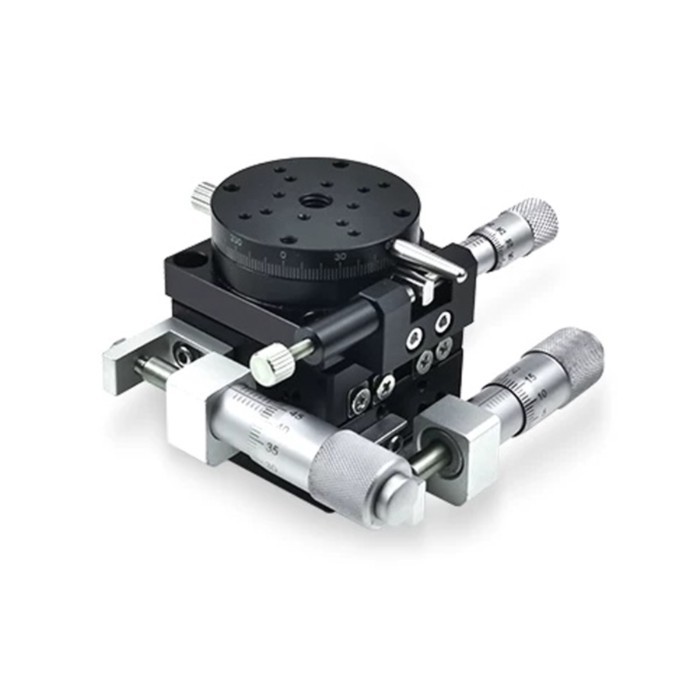 XYR Axis 3Axis Manual Precision Displacement & Rotary Positioning Stage, 40×40 mm Table, Model LSP4