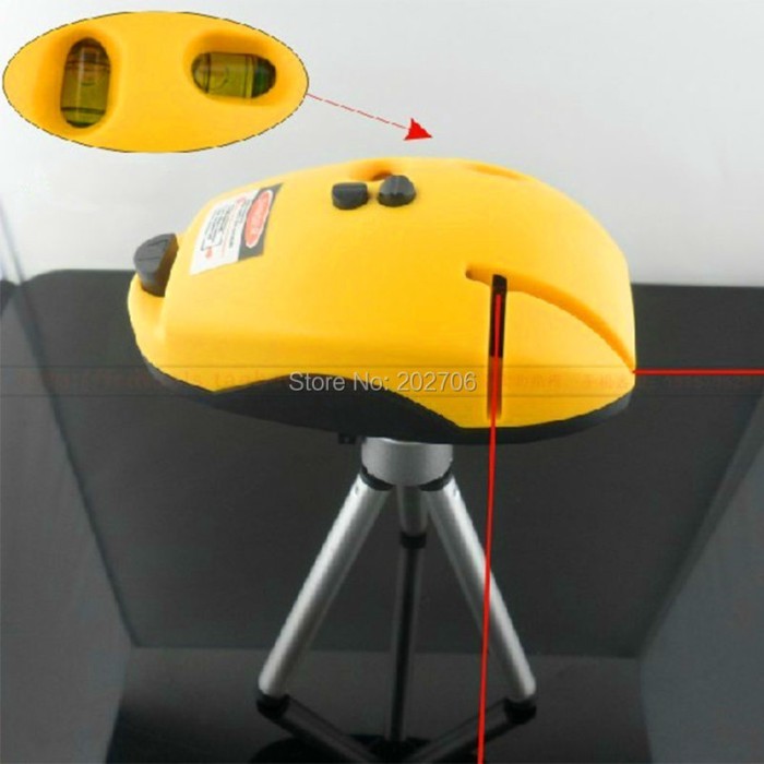Multipurpose 2 Line Laser Level Leveling Right Angle Laser Level Tool 90 Degree Laser Measure Mini