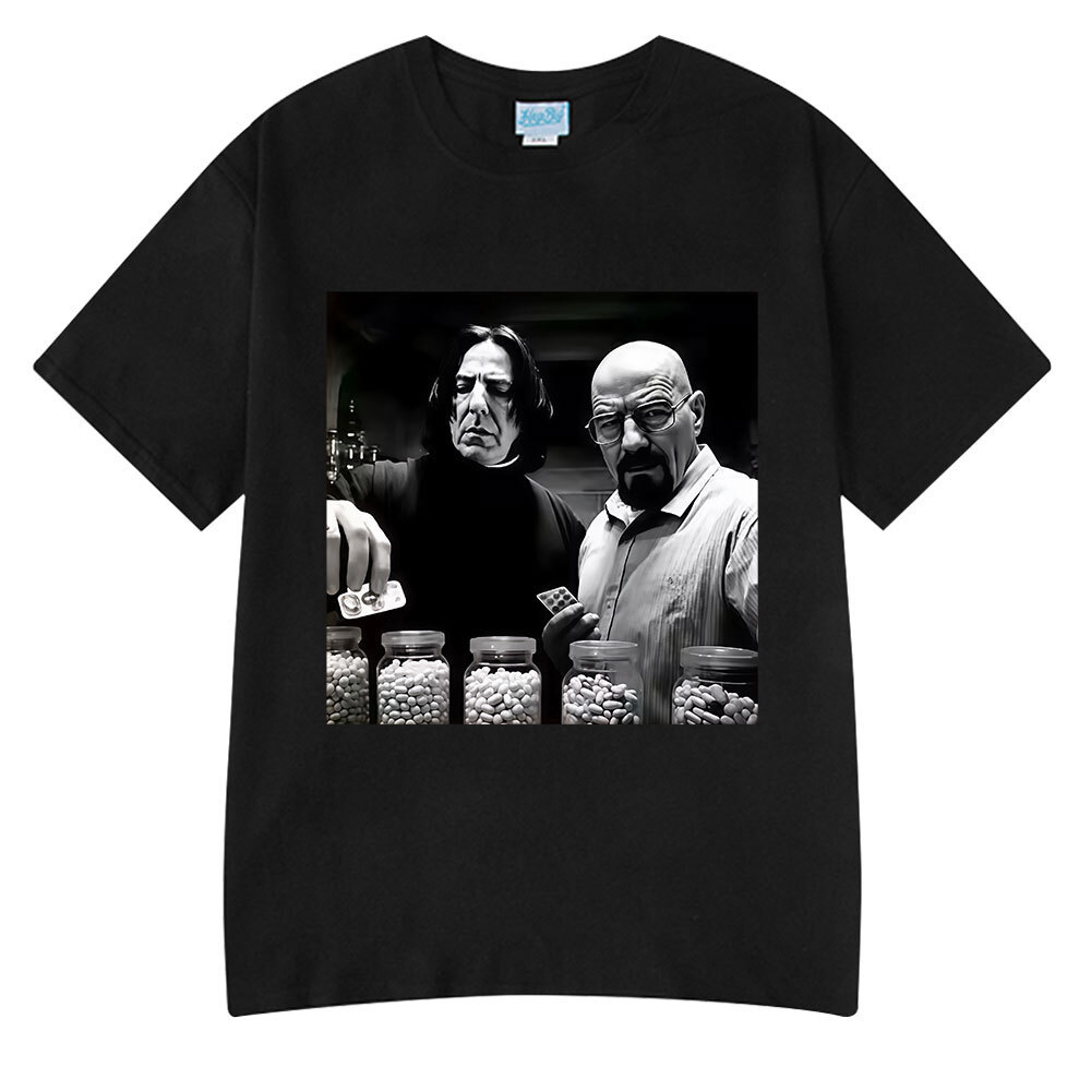 Vintage Walter ใน Lab T เสื้อ Breaking Bad ตลกกราฟิก T เสื้อผู้ชายผู้หญิงผ้าฝ้ายขนาดใหญ่แขนสั้นเสื้อ