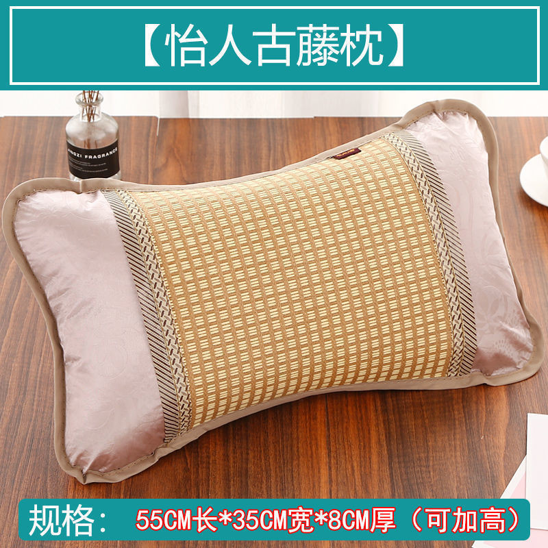 Summer Cool Pillows Summer Adult Ice Silk หมอนเย็น Mahjong Pillow ไม้ไผ่ไม้ไผ่หมอนเย็นชานักเรียนน้ำ