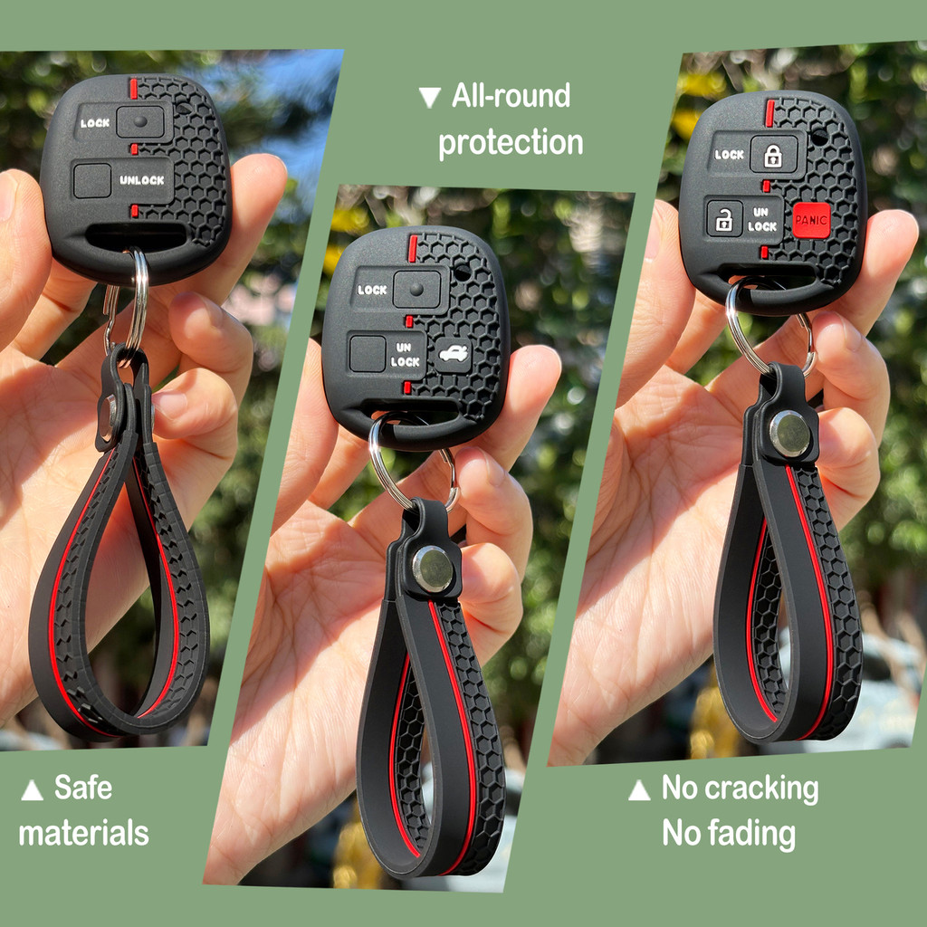 Toyota ฝาครอบกุญแจรถ Fob อุปกรณ์เสริม Keyless Avensis T25 2007 Yaris 2005 2002 Passo 2009 Avensis T220 Camry 30 Camry 30 พวงกุญแจรถ Keyshell Keyset