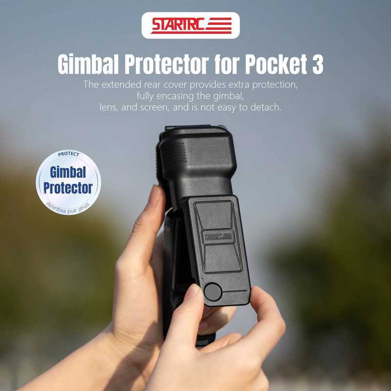 ▥ STARTRC Protector  Pocket เลนส์กล้องหน้าจอป้องกัน Anti-Fall หมวก Gimbal สําหรับ Osmo กระเป