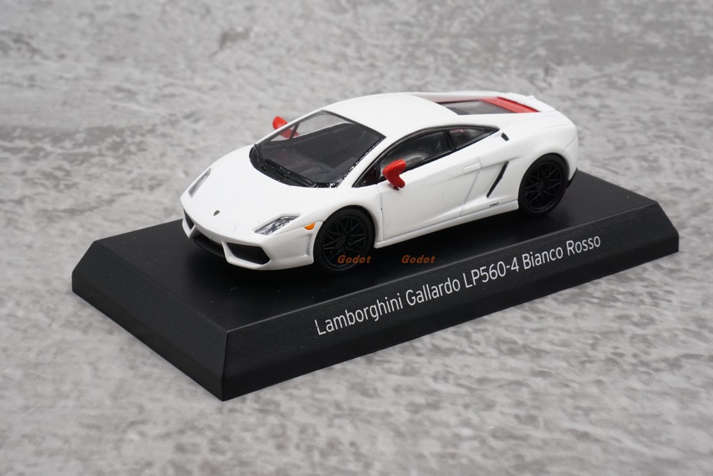 Jingshang 1: 64 รถโมเดลโลหะผสม Lamborghini Galado LP560-4 Bianco Rosso จัดส่งฟรี
