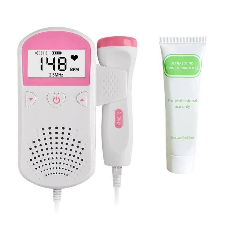Heart Doppler Fetal Rate Monitor วัสดุ Abs พร้อมการขยายเสียงการตั้งครรภ์สําหรับ Care