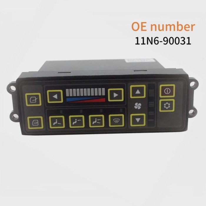 11N6-90031 Air Conditioning Panel for Hyundai R-7 R110-7 RX215-7 R140W-7A R225-7 Excavator AC Contr