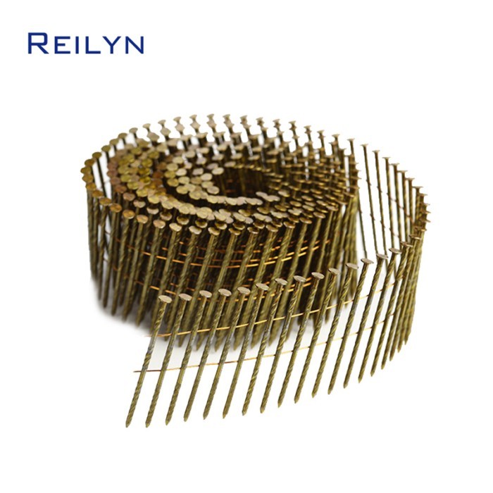 Siding Nail Gun Coil Nails 25/38/50/57/64/70mm Threaded Woodworking Tacks for MAX Bostitch Senco Pn