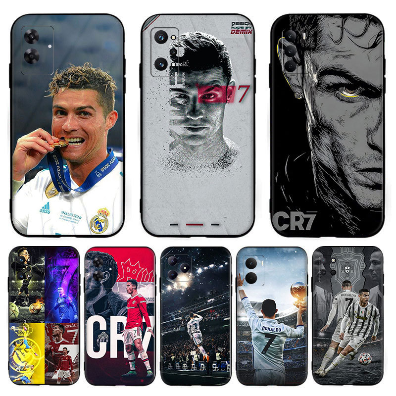 CR7 Cristiano Ronaldo Football star ^FC8 สําหรับ Realme 8S 8i 9i 9 10 Pro Plus 12X ความเข้ากันได้ TP