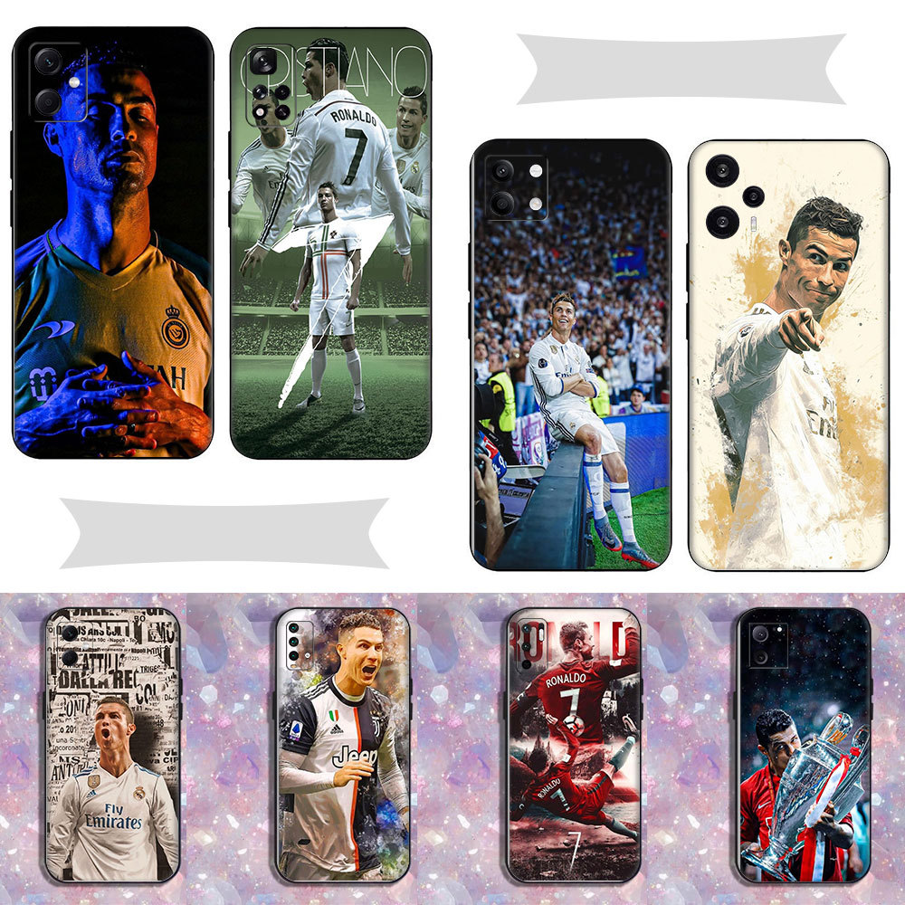 CR7 ฟุตบอลดาว Cristiano Ronaldo ^FC5 สําหรับ Xiaomi Poco F3 M3 Pro X3 NFC GT F4 X4 C40 ความเข้ากันได