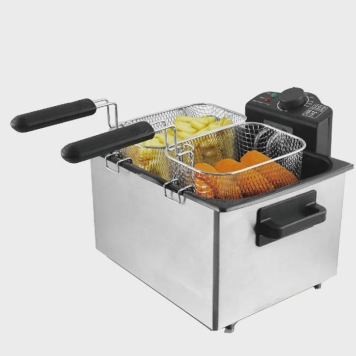 M 5L Electric Deep Fryer Commercial Electric Fryer French Fries Chicken Wings Smoke-free Potato Tow
