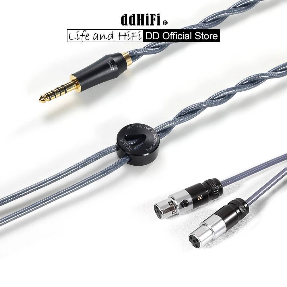 ใหม่ DD ddHiFi BC150B-490 สายหูฟังเงินโล่คู่สําหรับ Sennheiser HD 490 PRO