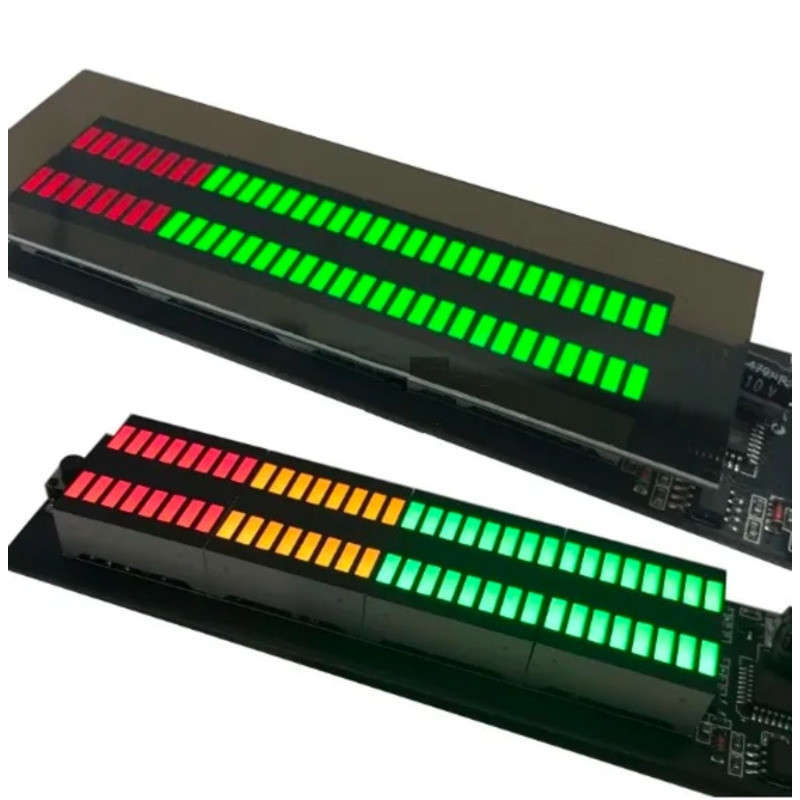 ❤ [Swift Spark] Dc 12V 24V Audio Level Indicator Stereo Music Spectrum Led Amplifier Vu Meter F