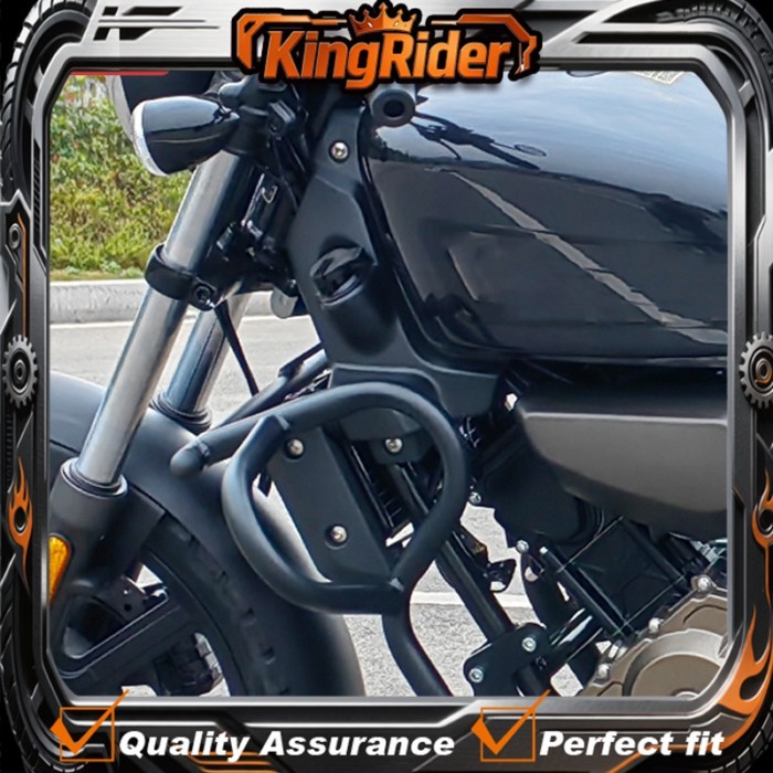 Thickened Widening Crash Bar Bumper For QJMOTOR SRV 125 300 350 400 SRV250AMT SRV550ST SRV600V Flas
