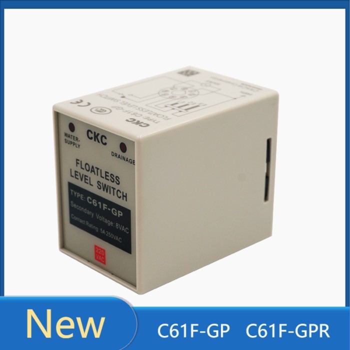 C61F-GP C61F-GPR Level Relay Floatless Controller Switch Pump Automatically with Base AC220V DC24V