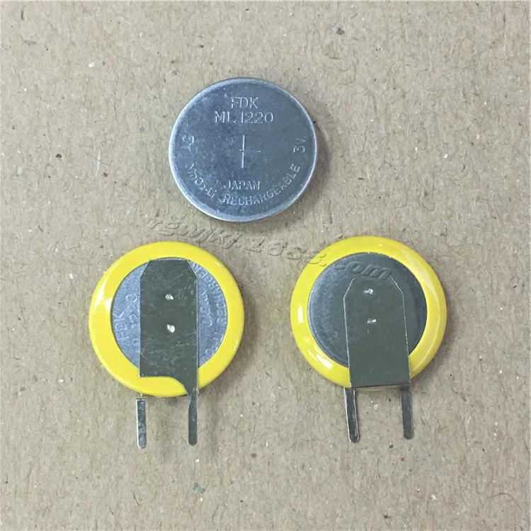 Applicable To FDK Ml1220 3V Rechargeable Button With Solder Legs Can Replace The Disposable Cr1220