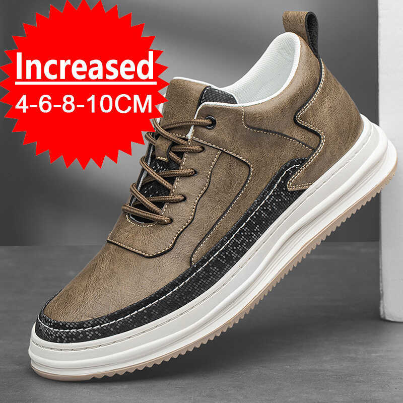 tor Shoes Height Increase Shoes For Men Insoles 8Cm Casual Genuine Leather Sports Heightening Shoes