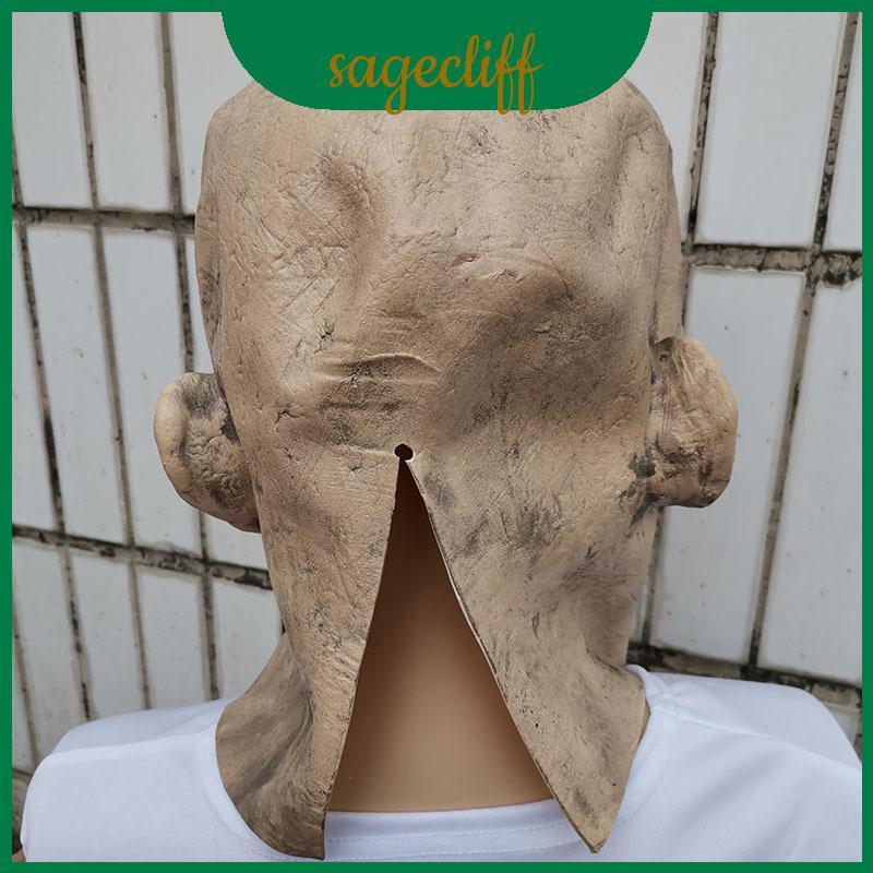 Head Dual Zombie Face Mask พร้อมวัสดุยางสําหรับงานปาร์ตี้เครื่องแต่งกายและ Scare