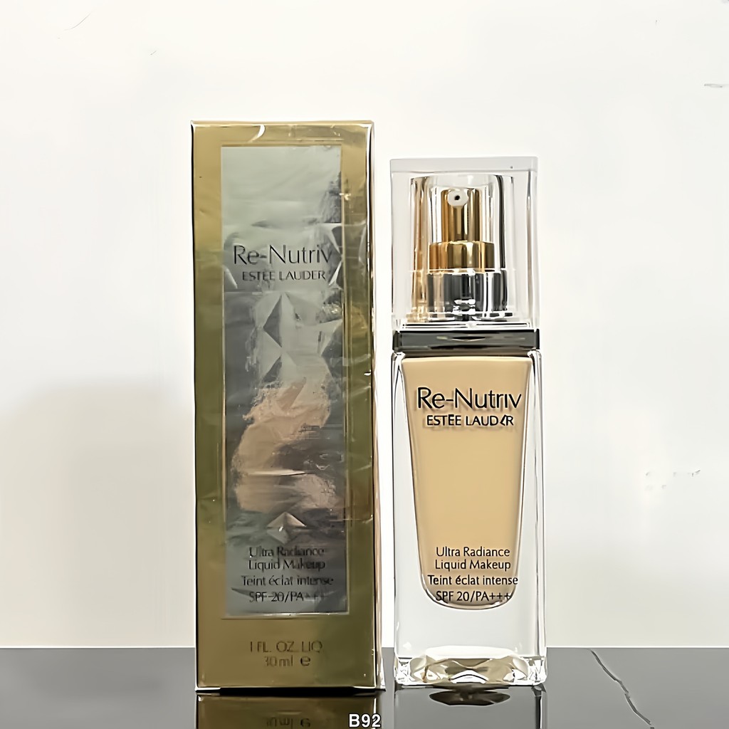 ยิงจริง❤ 26 Estee Lauder Platinum Liquid Foundation 4 ⃣ สี: 1C0-2CO-1W0-2W0✔ไม่ดอกไม้❗ Upper Face Is