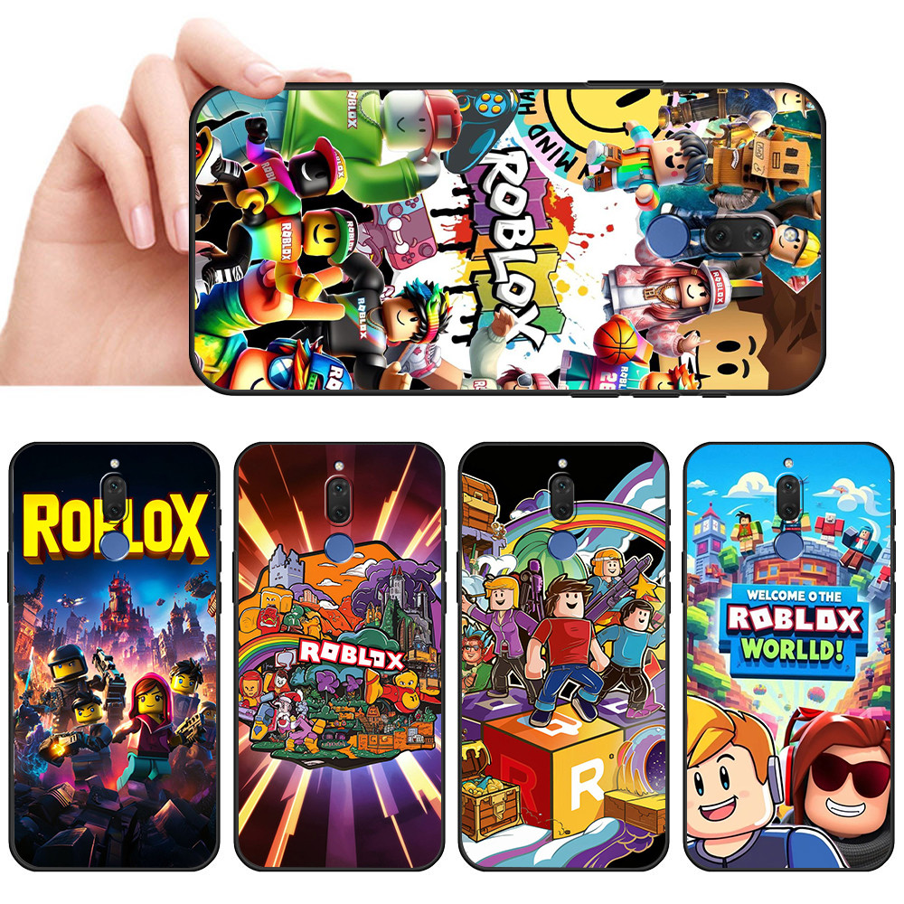 เคสโทรศัพท์สีดําแบบนุ่มสําหรับ OPPO F11 Pro A9X A9 SX43 ROBLOX ปลอกป้องกันการล่มสลายฝาครอบป้องกัน