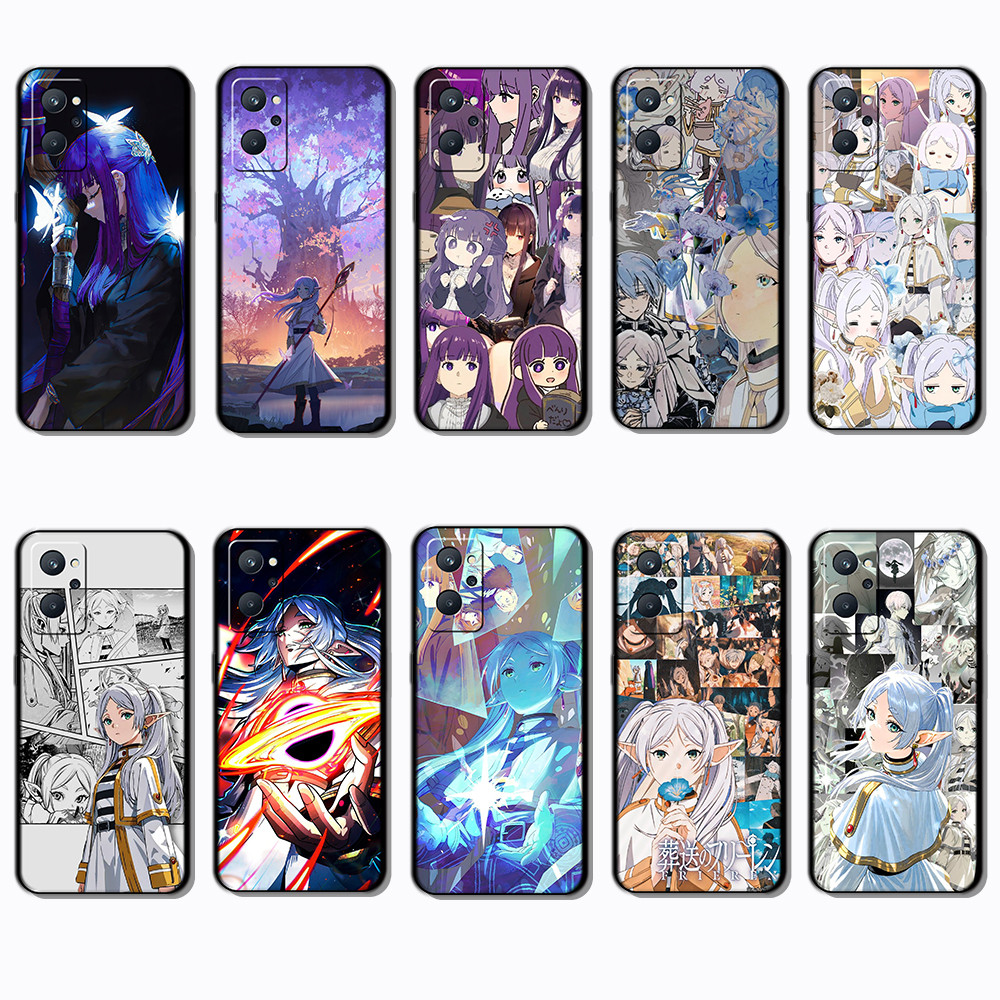 OPPO Realme 9i A76 A96 A36 4G Frieren Beyond Journeys End เคสโทรศัพท์สี TPU สีดํานุ่ม