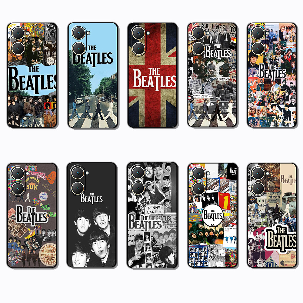 เคสโทรศัพท์สีดํานุ่มสําหรับ Vivo Y03 Y30T Y18 Y18S Y18E T3 Z9 lite Y37M Beatles caseg
