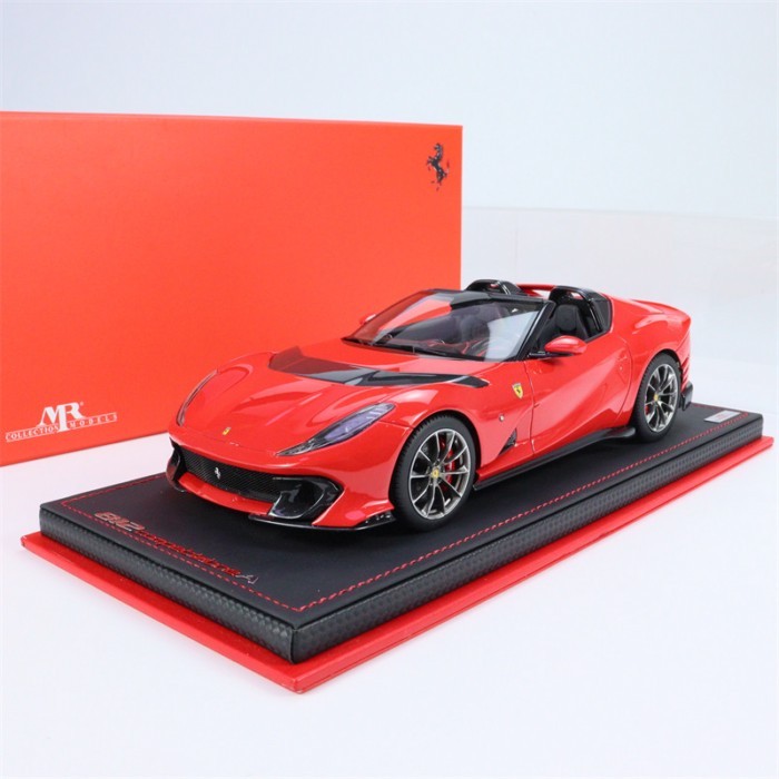 MR 1: 18 Ferrari 812 Competizione A Convertible Racing Red Resin รถจําลองรุ่น