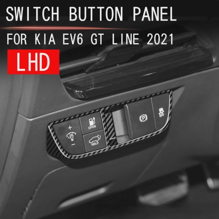 Car Headlight Switch Frame Cover Decoration Trim for Kia EV6 GT Line Interior Accessories 2021 2022
