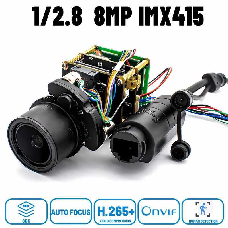 โมดูลกล้อง IP WGWK 4K 8MP ซูม 5 เท่า พร้อมมอเตอร์ 2.7-13.5 มม. โฟกัสอัตโนมัติ เซ็นเซอร์แสงดำ IMX415 