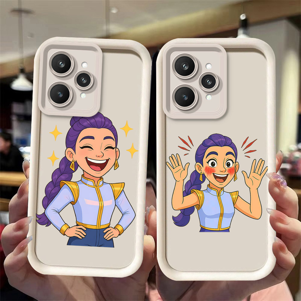 J-9 Kpop Demon Hunters ดำขาวชมพูเคสโทรศัพท์หรับ Realme 9i V23i C35 C31 Q5i 10 V23 5G