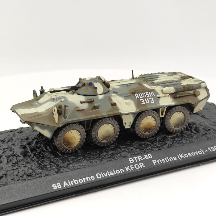 IXO 1: 72 BTR80 Armored Transporter NATO Painted Eight-W Heel Vehicle Alloy Tank Model