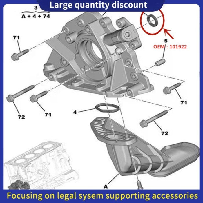 OEM：101922 Suitable for Peugeot 307 3008 308 408 407 408 508 607 807 Citroen C4 Picasso C5 Saina En