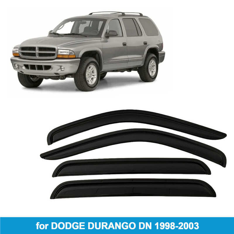 เหมาะสําหรับ Dodge Dodge DURANGO 1998-23 Rain Block Side Window Deflector Rain Eyebrow หนา Transmitt