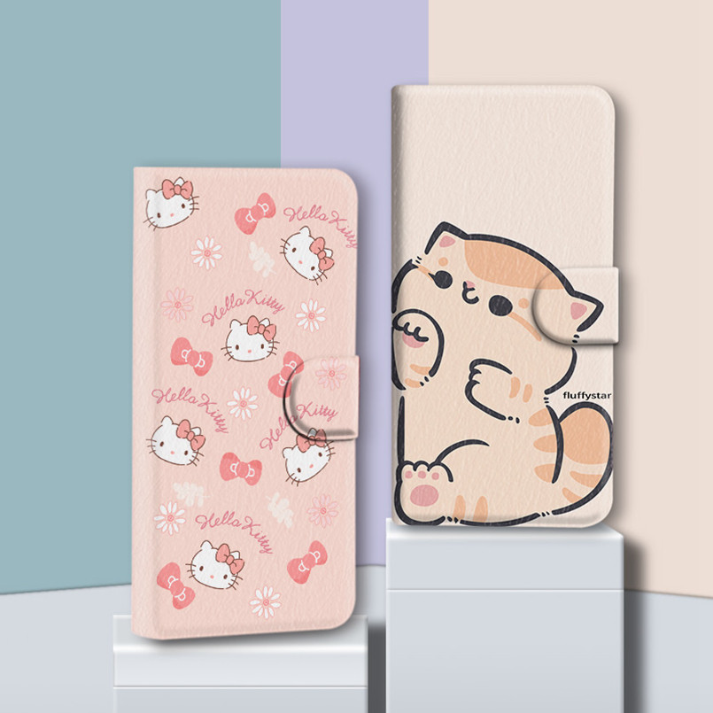 ซองหนังหมีเหมาะสําหรับ OPPO F21S F27 F29 Pro F31 F33 Monster Panda KT เคสโทรศัพท์