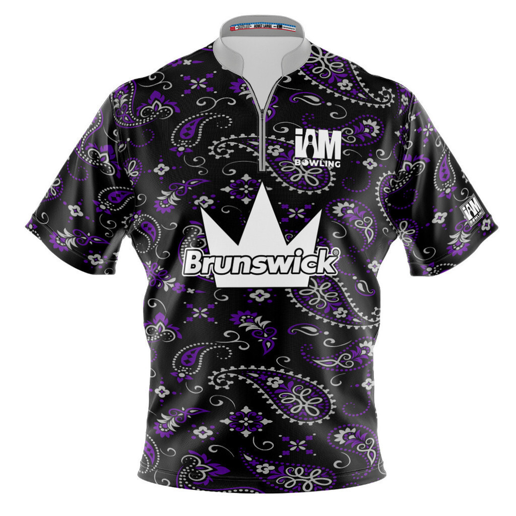 Brunswick DS Bowling Jersey - ออกแบบ 2111-BR Bowling jersey เสื้อโปโล