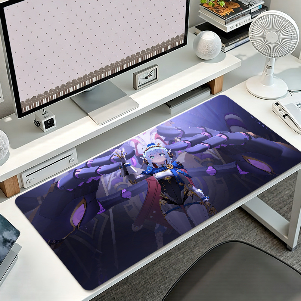 Genshin Impact Ineffa แผ่นรองเมาส์หนากันลื่นแผ่นรองเมาส์นักเรียนเล่นเกม Lockedge เบาะสํานักงานการเขี