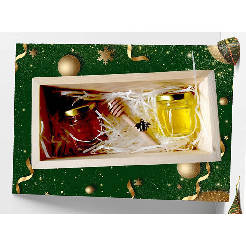 -Mini Honey Jars With Dipper, Hexagonal Glass Honey Jars, Glass Sugar Jars With Lids, Kitchen Glass