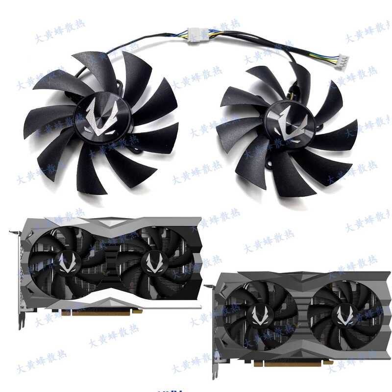 ยี่ห้อใหม่ ZOTAC/ZOTAC GTX1660ti 1660SUPER RTX2060 AMP พัดลมกราฟิก GA92A2H