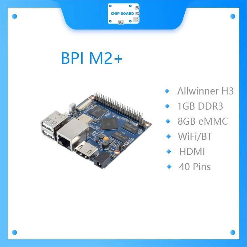 TA BPI M2+ BPI M2 Plus Banana Pi M2+ BPI+M2 Plus บอร์ด Allwinner H3 ชิป Quad-Core A7 SoC