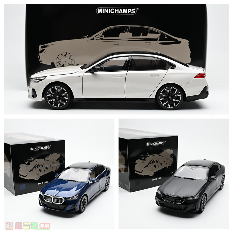 MINICHAMPS Mini Cut 1: 18 BMW i5 BMW Alloy Full Open Car Model 2023 สินค้าสําเร็จรูป
