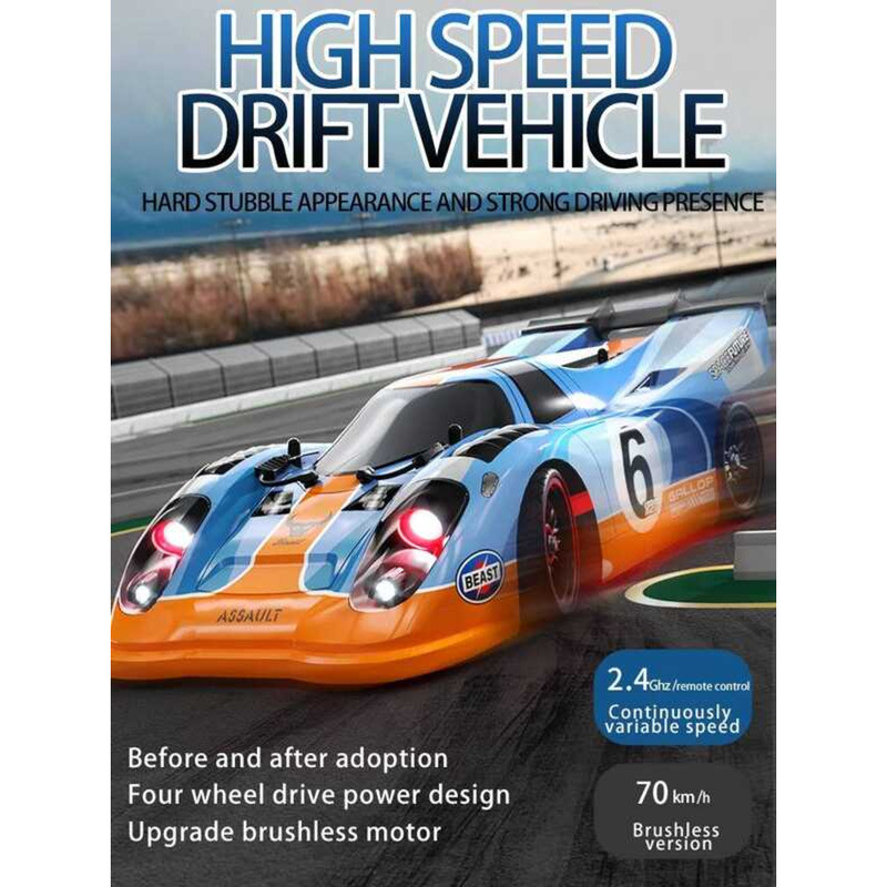 KBDFA SG918 MAX PRO 1/16 รถ Rc ความเร็วสูง 4WD 70 กม./ชม.Brushless มอเตอร์รีโมทคอนโทรล Drift Racing 