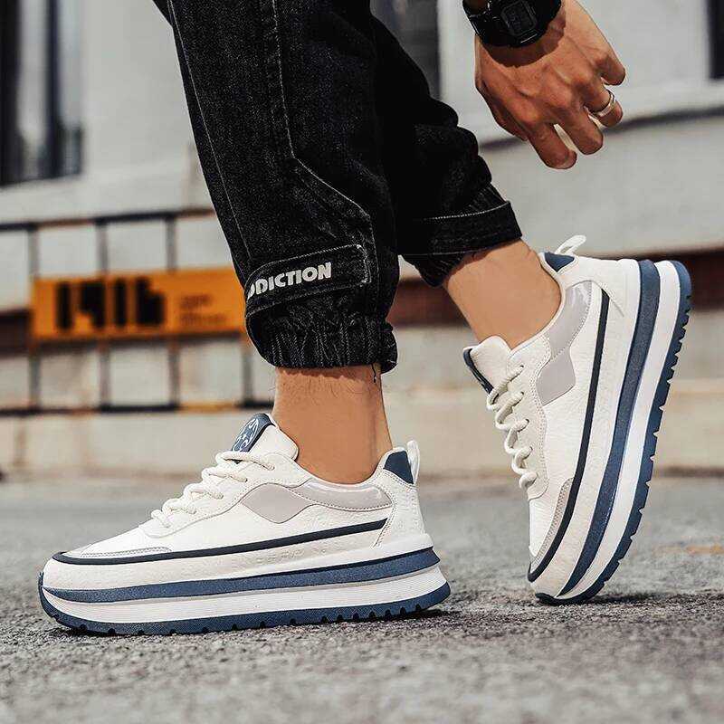 C Men Sneakers Casual Shoes Fashion Outdoor Sports Shoes Runner Tenis Trainer Leather Running Shoes