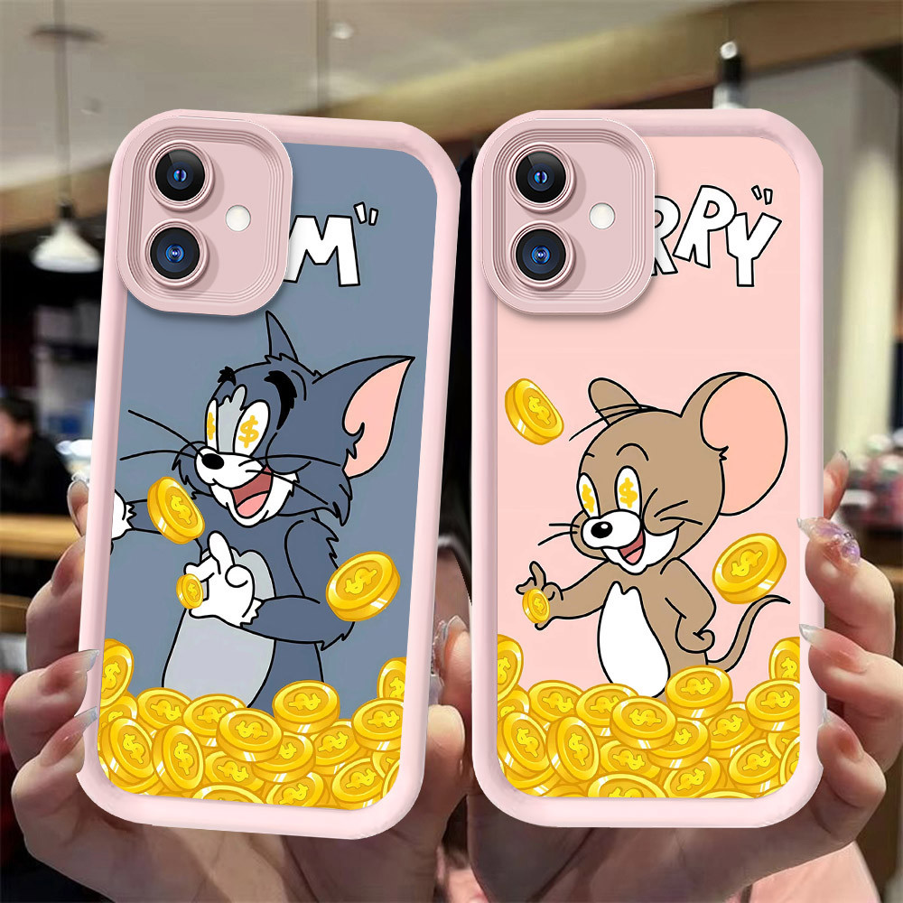 J-27 Cat gold Mouse ดำขาวชมพูเคสโทรศัพท์หรับ VIVO IQOO Y02T U5 Z6 U5E Y75 Y02 Y02A 5G