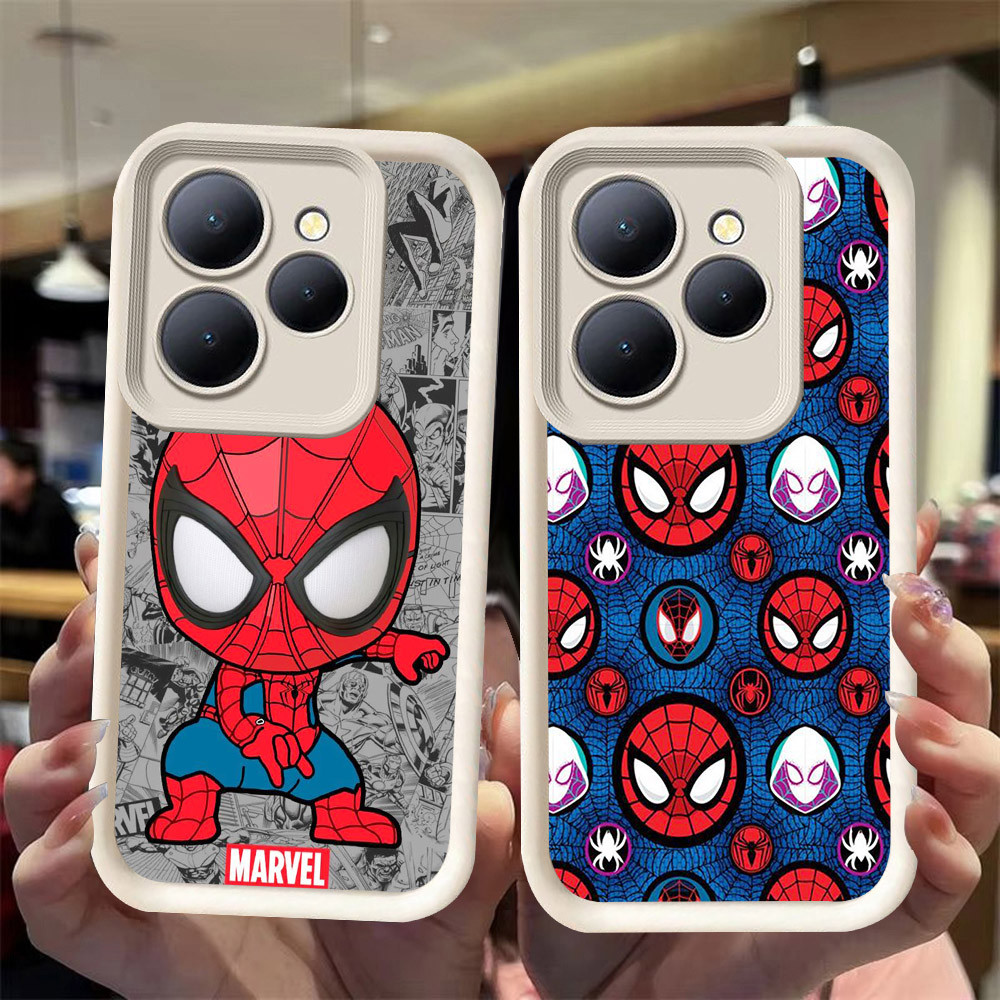 J-10 Spiderman ดำขาวชมพูเคสโทรศัพท์หรับ Tecno Spark 10 20 20C 10C Pro