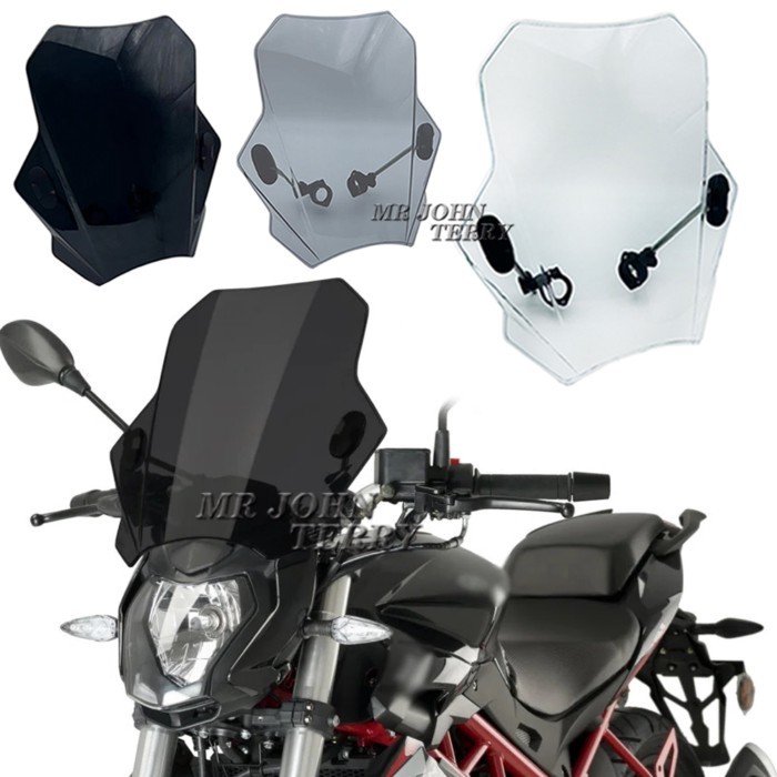 For BENELLI BN125 BN 125 BN 251 BN 302 BN 302S Motorcycle Windscreen Windshield Covers Screen Smoke