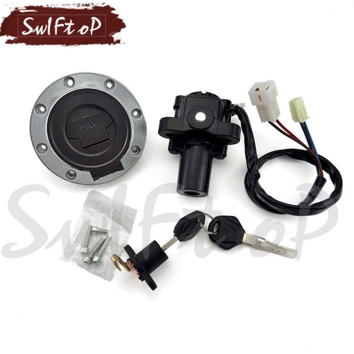 Motorcycle Ignition Switch Lock Fuel gas Tank Cap Cover Handle Lock For Yamaha MT03 FZ09 MT09 FZ6 X