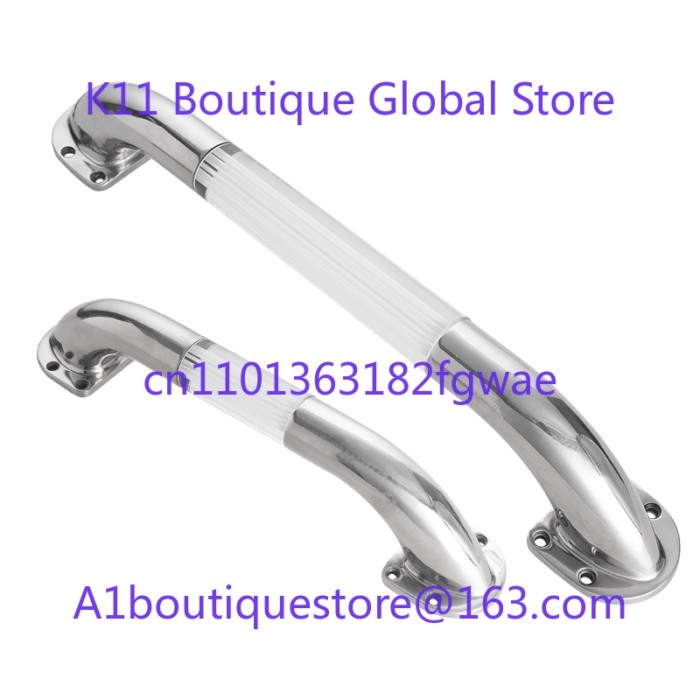 Light Emitting Diode Straight RV Door Handle 304 Stainless Steel RV Lighting Handrail Accessories D