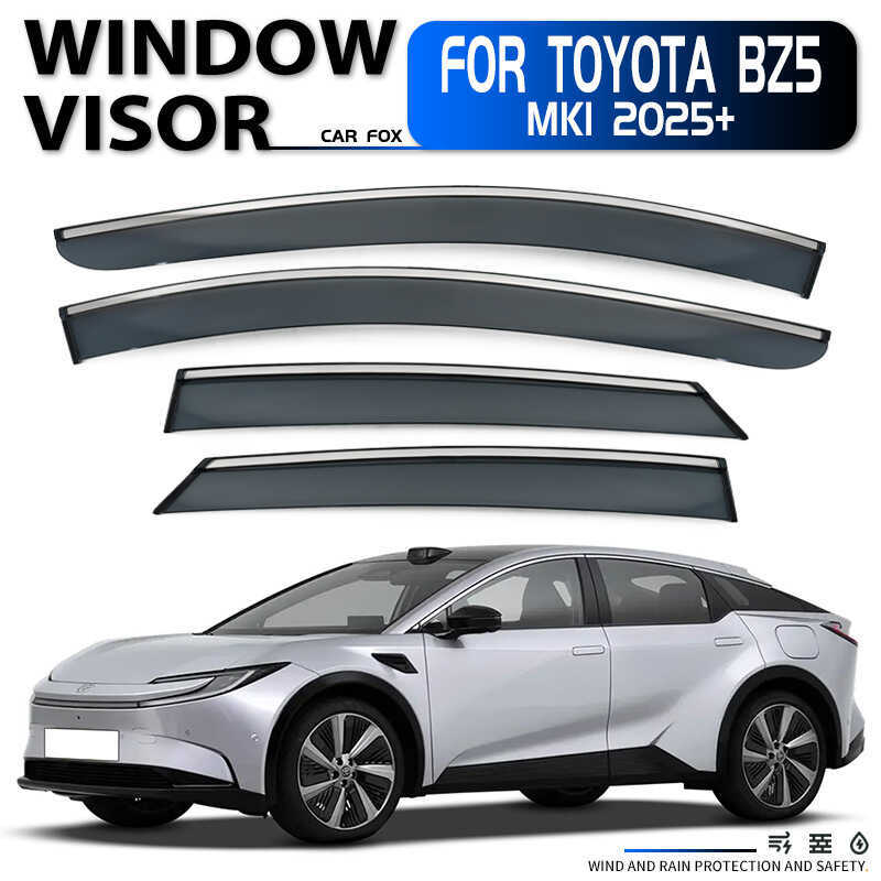 เหมาะสําหรับ Toyota Bz5 ที่บังแดดกันฝนแบบหน้าต่าง Toyota Bz5 ที่บังแดดหน้าต่าง