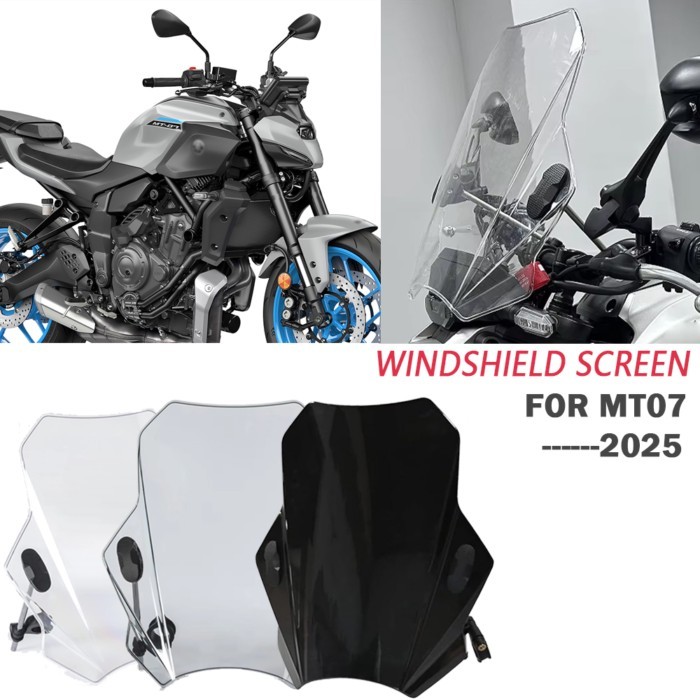 For  MT 07 MT07 2025 mt07 2025 Motorcycle Touring Sport WindScreen Windshield Visor Deflector Fairi